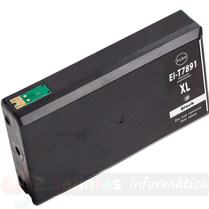 Epson T7891/T7901/T7911 Negro Cartucho de Tinta Generico - Reemplaza C13T789140/C13T79014010/C13T79114010