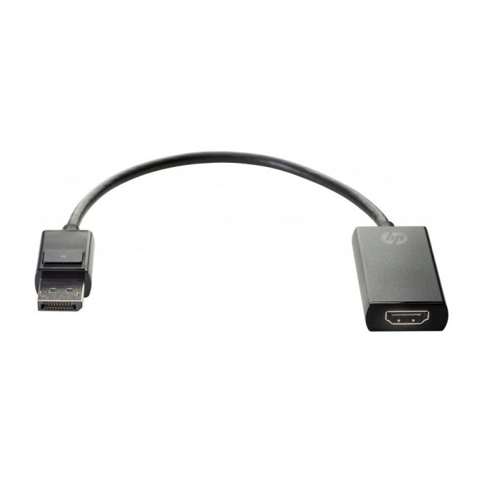 HP Adaptador DisplayPort a HDMI - Resolucion 4K - Conector DisplayPort Macho a HDMI Hembra - Diseño Compacto y Portátil