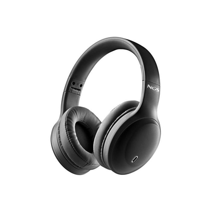NGS Artica Galcier Auriculares Bluetooth - Bateria Extraible - Autonomia hasta 75h - Color Negro