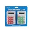 Bismark C-30 Pack de 2 Calculadoras Infantiles - Pantalla LCD - Funciones Basicas - Alimentacion a Pilas - Colores Surtidos Alea