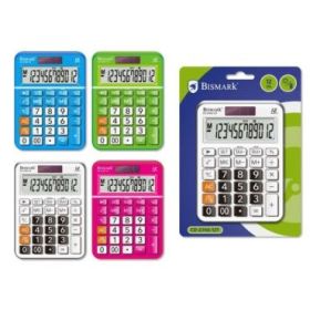 Bismark C-2746 Calculadora de Sobremesa - Pantalla LCD de 12 Digitos - 3 Teclas de Memoria, Calculo de Impuestos, Raiz Cuadrada