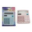 Bismark Calculadora de Sobremesa - Pantalla LCD de 12 Digitos - 3 Teclas de Memoria - Alimentacion Solar y Pilas - Colores Paste