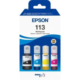 Epson 113 Pack de 4 Botellas de Tinta Pigmentada Originales - C13T06B640