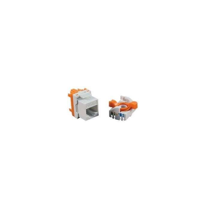 Cromad Conector Hembra RJ45 Cat.6 UTP Rotativo 180º - Sin Herramientas