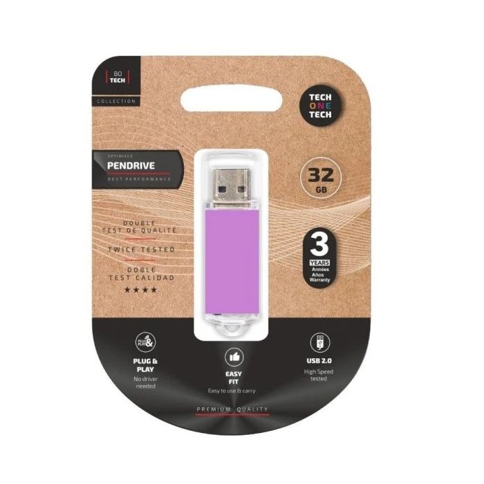 TechOne Tech Basic Light Purple Memoria USB 2.0 16GB (Pendrive)
