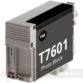 Epson T7601 Negro Photo Cartucho de Tinta Pigmentada Generico - Reemplaza C13T76014010