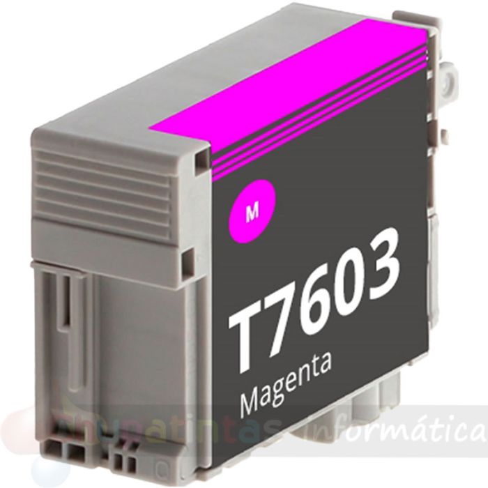 Epson T7603 Magenta Cartucho de Tinta Pigmentada Genérico - Reemplaza C13T76034010