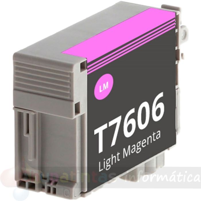 Epson T7606 Magenta Light Cartucho de Tinta Pigmentada Genérico - Reemplaza C13T76064010