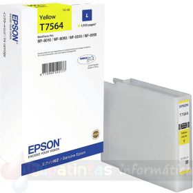 Epson T7564 Amarillo Cartucho de Tinta Original - C13T756440