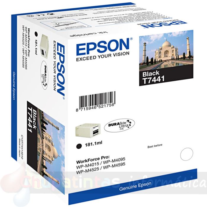 Epson T7441 Negro Cartucho de Tinta Original - C13T74414010