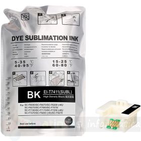 Epson T7411 Negro Bolsa de Tinta de Sublimación Genérica - Reemplaza C13T741100