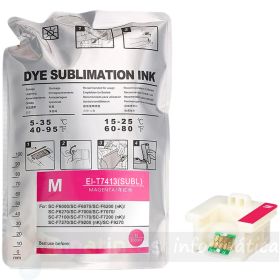 Epson T7413 Magenta Bolsa de Tinta de Sublimación Genérica - Reemplaza C13T741300