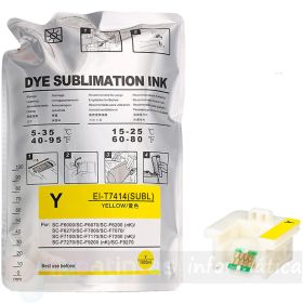 Epson T7414 Amarillo Bolsa de Tinta de Sublimación Genérica - Reemplaza C13T741400