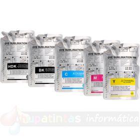 Epson T741-Serie Pack Ahorro 4 Bolsas de Tinta de Sublimación Genérica: T741X/T7411/T7412/T7413/7414