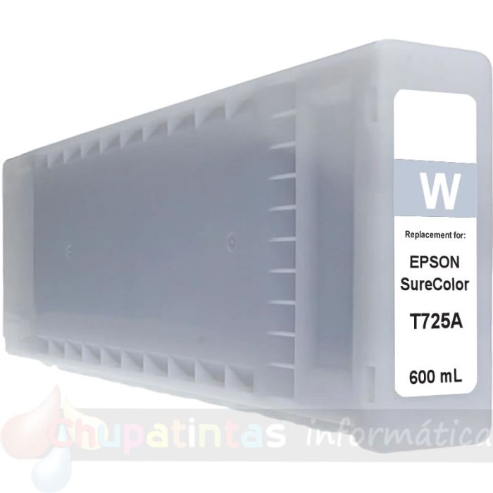 Epson T725A Blanco Cartucho de Tinta Genérico - Reemplaza C13T725A00