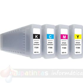 Epson T725-Serie Pack de 4 Cartuchos de Tinta Genéricos: T7251/T7252/T7253/T7254