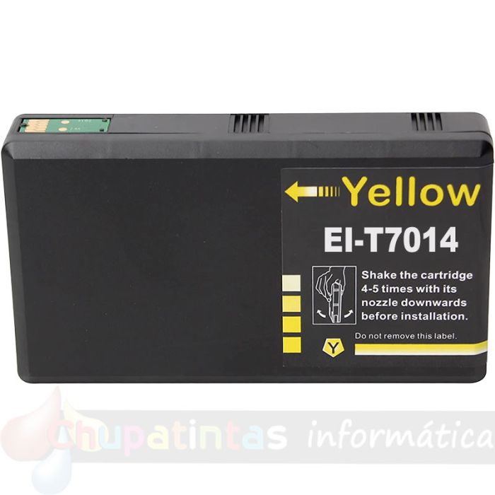 Epson T7014/T7024/T7034 Amarillo Cartucho de Tinta Genérico - Reemplaza C13T70144010/C13T70244010/C13T70344010