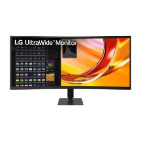 LG Ultrawide Monitor 34  Curvo 1800R VA WQHD 120Hz HDR10 AMD FreeSync Premium - Respuesta 5ms - 21:9 - HDMI, Displayport - VESA