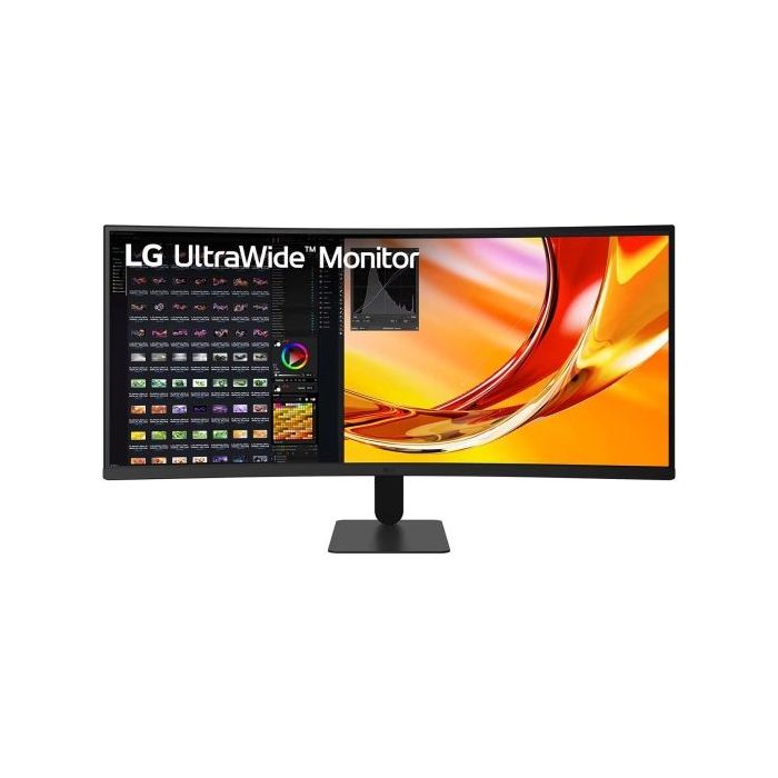 LG Ultrawide Monitor 34  Curvo 1800R VA WQHD 120Hz HDR10 AMD FreeSync Premium - Respuesta 5ms - 21:9 - HDMI, Displayport - VESA