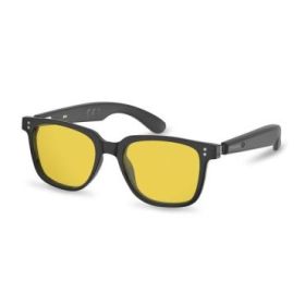 Energy Sistem Day Mode Music Gafas Bluetooth - Filtro Anti Luz Azul y Proteccion UV400 - Cristales Amarillos - Reproduccion de M