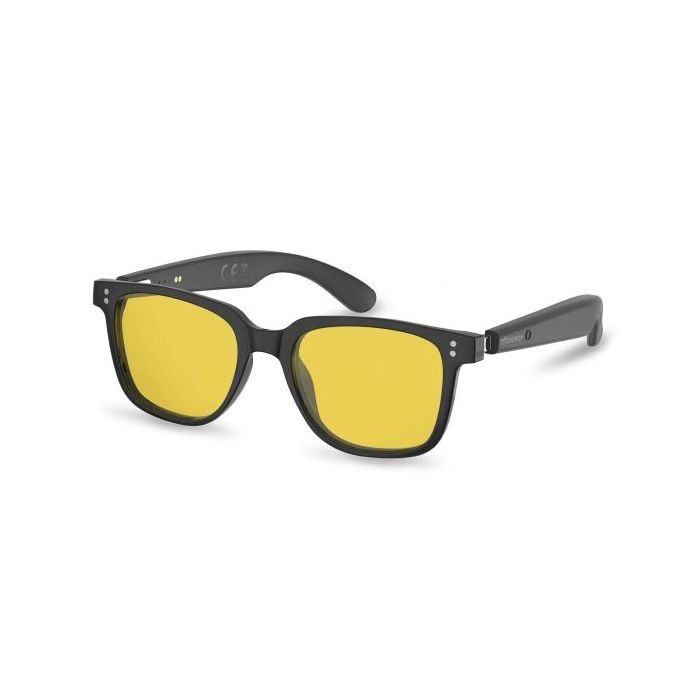 Energy Sistem Day Mode Music Gafas Bluetooth - Filtro Anti Luz Azul y Proteccion UV400 - Cristales Amarillos - Reproduccion de M