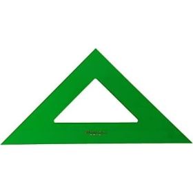 Faber-Castell Escuadra Tecnica 16cm - Sin Graduacion - Color Verde Transparente