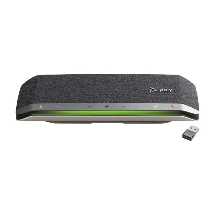 HP Poly Sync 40+ Altavoz Manos Libres + Dongle BT700 - Bluetooth - Doble Microfono - 30 Horas de Autonomia - IP64