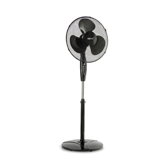 Avant Ventilador de Pie 45W 3 Aspas - 3 Velocidades - Funcion Oscilante - Cabezal Inclinable - Color Negro