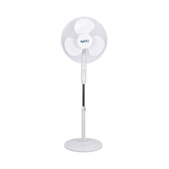 Avant Ventilador de Pie 45W 3 Aspas - 3 Velocidades - Mando a Distancia - Funcion Oscilante - Cabezal Inclinable - Color Blanco