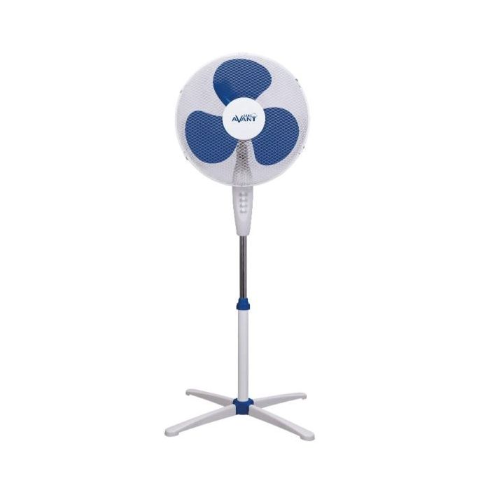 Avant Ventilador de Pie 45W 3 Aspas - 3 Velocidades - Altura Regulable - Funcion Oscilante - Cabezal Inclinable - Color Blanco