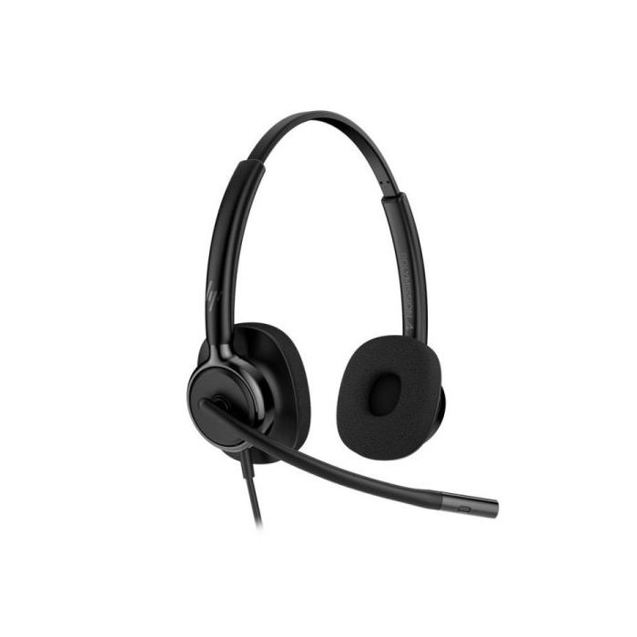 HP Poly Mission 425 Classic Auriculares con Microfono - Almohadillas Acolchadas - Controles en Cable
