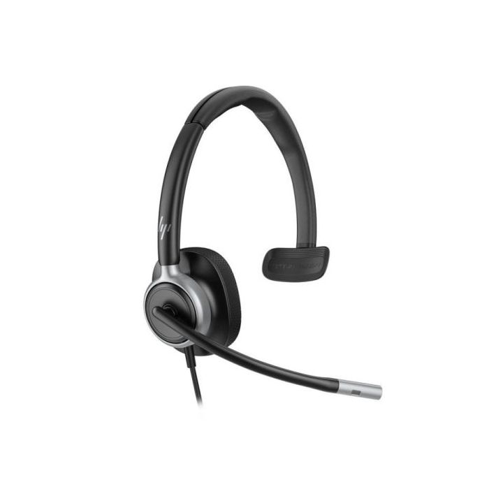 HP Poly Mission 615 Auricular Monoaural con Microfono - Almohadilla Polipiel Acolchada - Controles en Cable