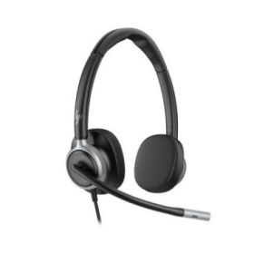 HP Poly Mission 625 Auriculares con Microfono - Almohadillas Polipiel Acolchadas - Controles en Cable