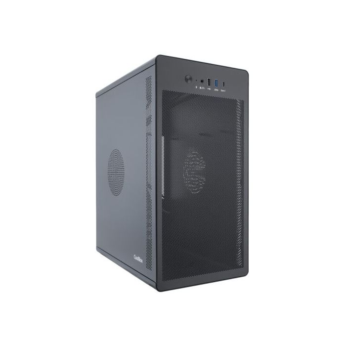 Coolbox M100 Caja Torre MicroATX - Tamaño Disco Soportado 3.5 , 2.5  - USB-A 3.2 Gen1, USB-C 3.2, USB-A 2.0 Gen1 y Audio HD - Fu