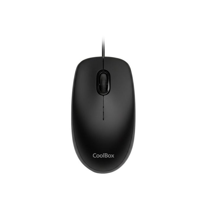 Coolbox U01 Raton USB - Ambidiestro - 1600 DPI - Sensor Optico - Color Negro