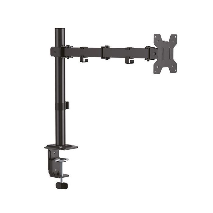 Cromad Soporte de Mesa con Brazo Articulado para Monitor de 17 -32  - Giratorio, Inclinable y Extensible - Gestion de Cables - P