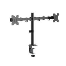 Cromad Soporte de Mesa con Brazos Articulados para 2 Monitores de 17 -32  - Giratorio, Inclinable y Extensible - Gestion de Cabl