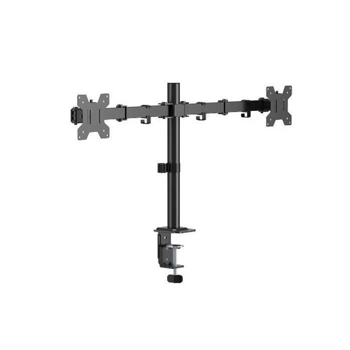 Cromad Soporte de Mesa con Brazos Articulados para 2 Monitores de 17 -32  - Giratorio, Inclinable y Extensible - Gestion de Cabl