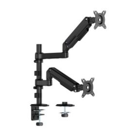 Aisens DT32TSR-453 Soporte de Mesa Eco con Contrapeso Giratorio e Inclinable para Monitor/TV de 17-32  - 3 Pivotes, 2 Brazos - P