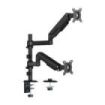 Aisens DT32TSR-453 Soporte de Mesa Eco con Contrapeso Giratorio e Inclinable para Monitor/TV de 17-32  - 3 Pivotes, 2 Brazos - P