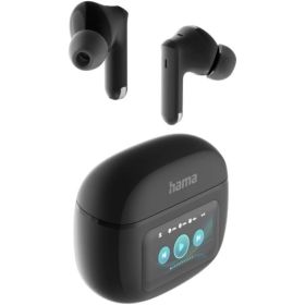 Hama Spirit Touch Auriculares Inalambricos TWS - Bluetooth 5.4 - Control Tactil Inteligente - Estuche Recargable - Color Negro