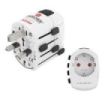 Hama World Travel Pro Adaptador Universal de Viaje - Mas de 150 Paises - 250V, 7A - Color Blanco
