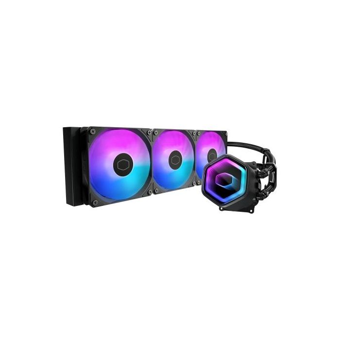 Cooler Master Masterliquid 360 Core II ARGB Kit de Refrigeracion Liquida - Ventiladores Preinstalados - Iluminacion Espejo Infin