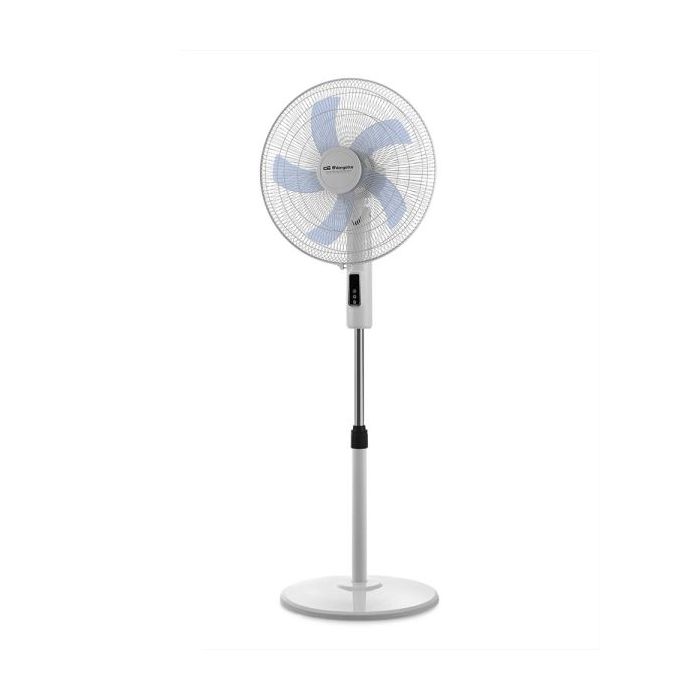 Orbegozo SF 1240 Ventilador de Pie - 3 Velocidades - 45W - Gran Caudal de Aire - Funcion Oscilante - Cabezal Inclinable - Altura