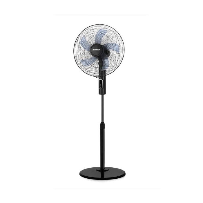Orbegozo SF 1240 Ventilador de Pie - 3 Velocidades - 45W - Gran Caudal de Aire - Funcion Oscilante - Cabezal Inclinable - Altura