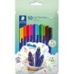 Staedtler Triplus Color 323 Pack de 10 Rotuladores - Trazo 1mm Aprox - Tinta Antisecado - Capuchon Ventilado - Colores Surtidos