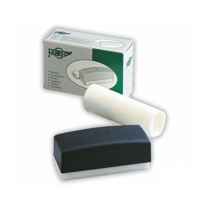 Faibo Borrador para Pizarra Blanca Magnetico - Con 5 Hojas Intercambiables - Con Empuñadura de Plastico