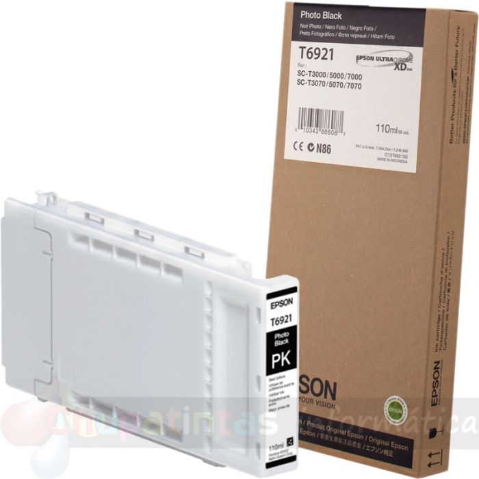 Epson T6921 Negro Foto Cartucho de Tinta Original - C13T692100