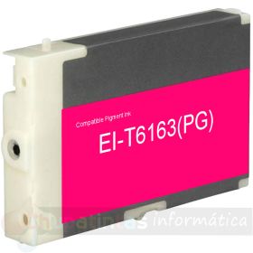 Epson T6163 Magenta Cartucho de Tinta Pigmentada Genérico - Reemplaza C13T616300