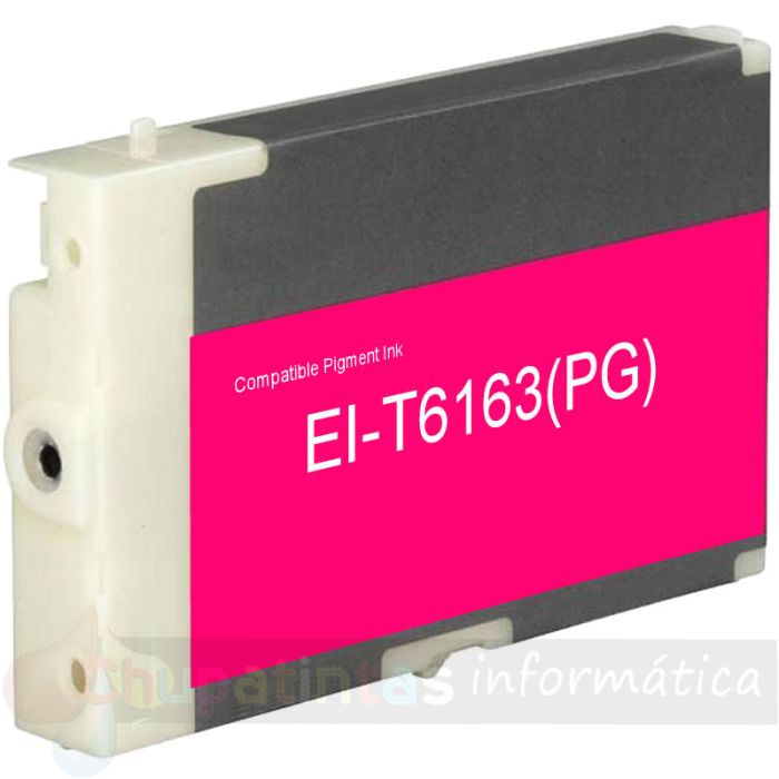 Epson T6163 Magenta Cartucho de Tinta Pigmentada Genérico - Reemplaza C13T616300
